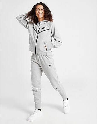Nike Sportswear Tech Fleece Hoodie met rits voor meisjes Dark Grey Heather Heather White