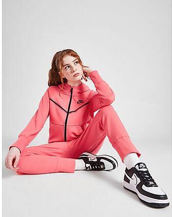 Nike Sportswear Tech Fleece Hoodie met rits voor meisjes Sea Coral Black Kind