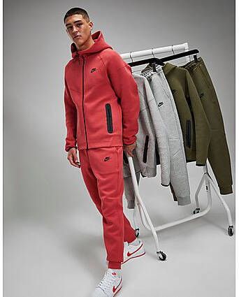Nike Sportswear Tech Fleece Joggingbroek voor heren Light University Red Heather Black- Heren