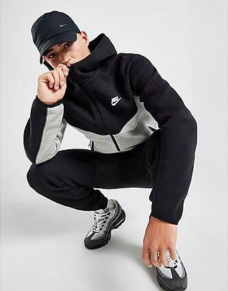 Nike Sportswear Tech Fleece Windrunner Hoodie met rits voor heren Dark Grey Heather Black White- Heren