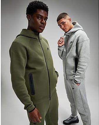Nike Sportswear Tech Fleece Windrunner Hoodie met rits voor heren Medium Olive Black- Heren