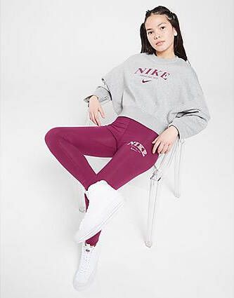 Nike Sportswear Trend Sweatshirts van fleece voor meisjes Dark Grey Heather Kind