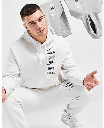 Nike Club Fleece Hoodie voor heren White- Heren