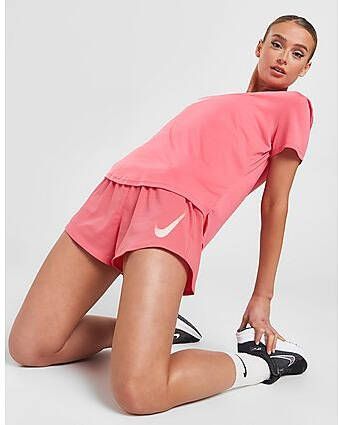 Nike Swoosh Hardloopshorts met binnenbroek voor dames Sea Coral- Dames