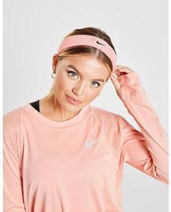 Nike Swoosh-hoofdband Pink Dames