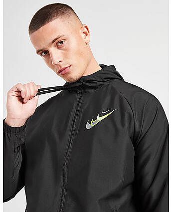 Nike Swoosh Woven Jacket Heren Black- Heren