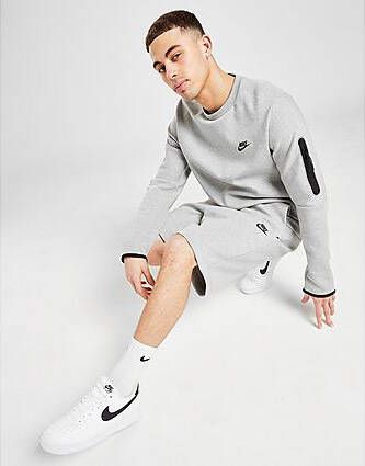 Nike Tech Fleece Shorts Heren Dark Grey Heather Black- Heren