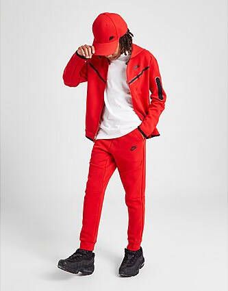 Nike Tech Fleece Trainingsbroek Junior University Red Black Kind