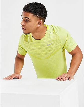 Nike TechKnit Dri-FIT ADV hardlooptop met korte mouwen voor heren Bright Cactus Light Lemon Twist- Heren