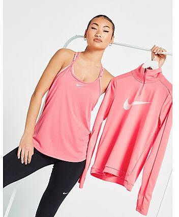Nike Training One Elastika Tanktop Dames Pink- Dames
