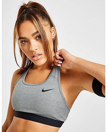 Nike Training Sport Bh Dames Smoke Grey Pure Black- Dames
