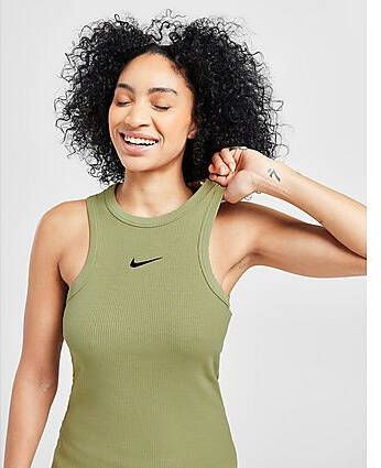 Nike Trend Ribbed Tank Top Green- Dames