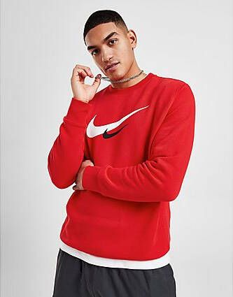 Nike Two Swoosh Crew Sweatshirt Heren Red- Heren