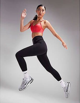 Nike Universa Lange legging met hoge taille zakken en medium ondersteuning voor dames Black Black- Dames