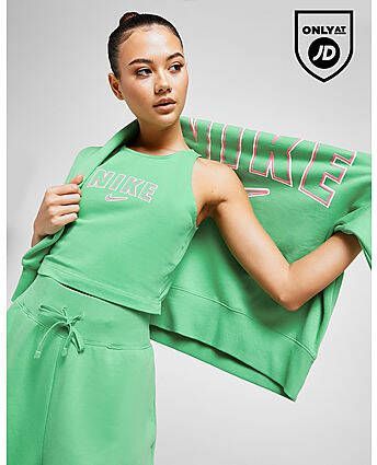 Nike Varsity Crop Tank Top Green- Dames