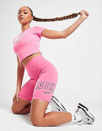 Nike Varsity Cycle Shorts Pink- Dames