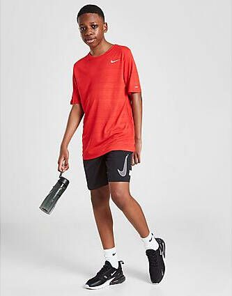 Nike Woven Swoosh Shorts Junior Black White Iron Grey Kind