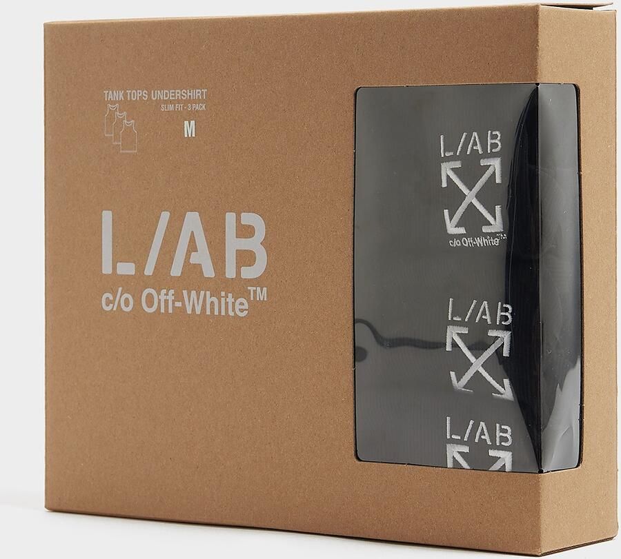 Off-White L AB 3-Pack Tank Tops Zwart- Heren Zwart