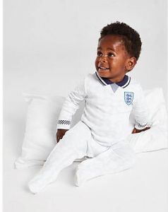 Official Team England Retro '90 Home Babygrow Infant White