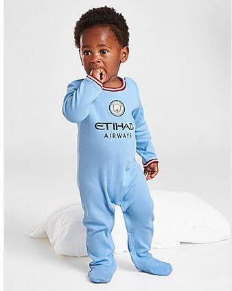 Official Team chester City FC 2022 23 Home Babygrow Infant Blue