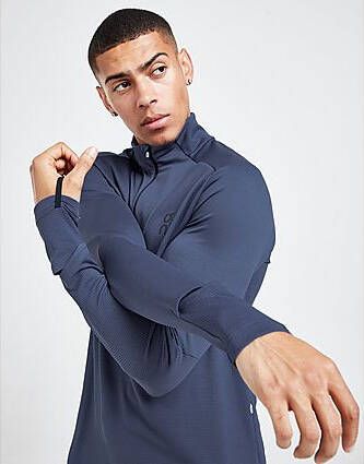 ON Running Climate 1 4 Zip Top Blue- Heren