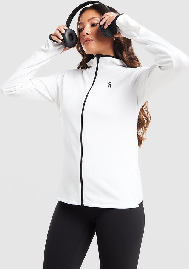 ON Running Climate Full Zip Hoodie Wit- Dames Wit