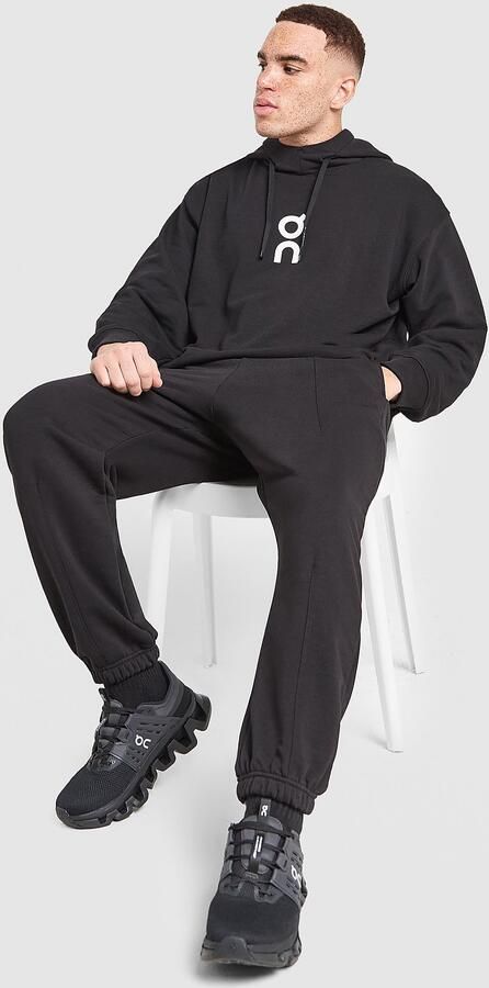 ON Running Club Hoodie Zwart- Heren Zwart