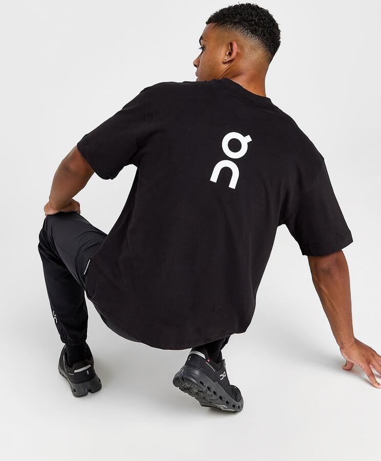 ON Running Club T-Shirt Zwart- Heren Zwart