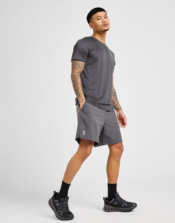 ON Running Core 7" Shorts Donker Grijs- Heren Donker Grijs