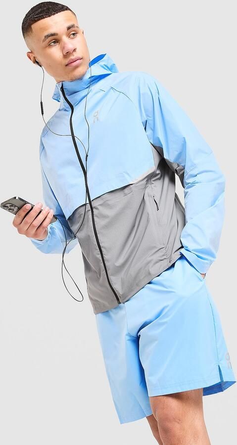 ON Running Core Hooded Jacket Blauw- Heren Blauw