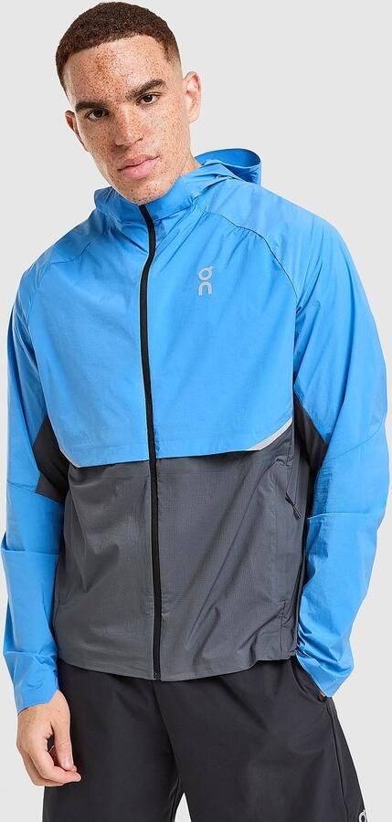 ON Running Core Hooded Jacket Blauw- Heren Blauw