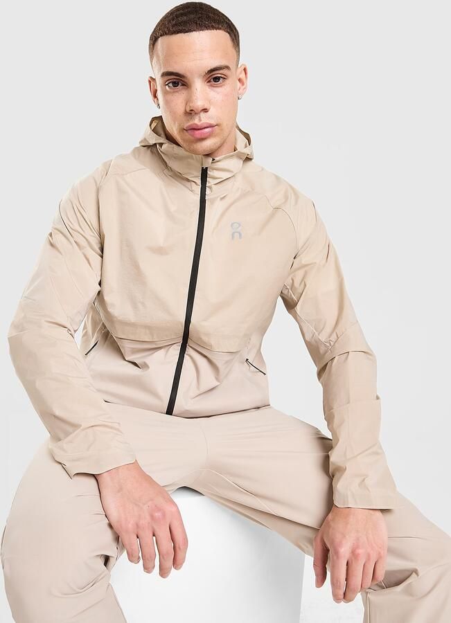 ON Running Core Hooded Jacket Bruin- Heren Bruin