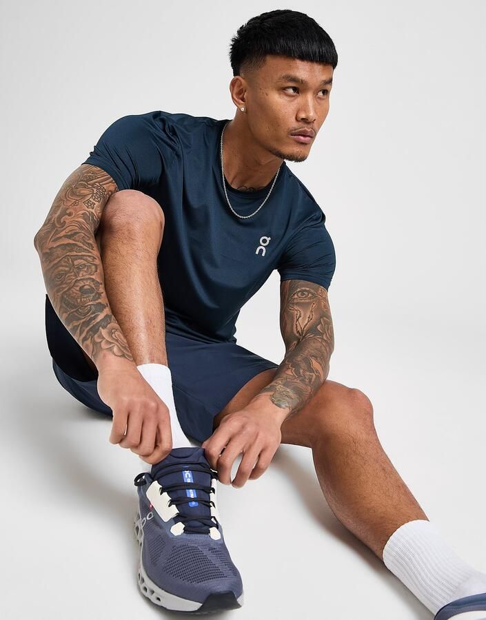 ON Running Core T-Shirt Blauw- Heren Blauw