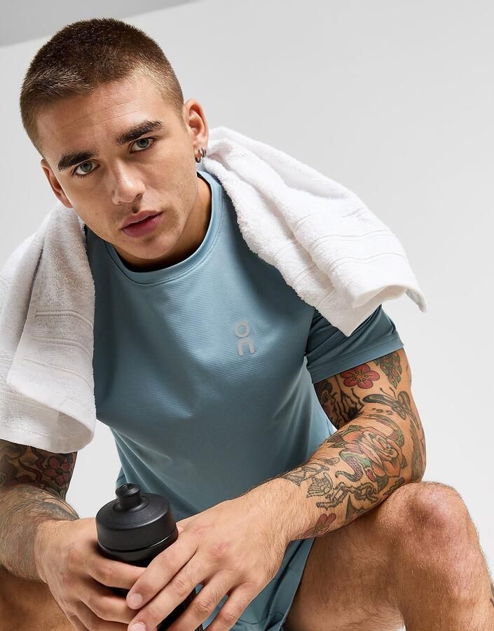 ON Running Core T-Shirt Blauw- Heren Blauw