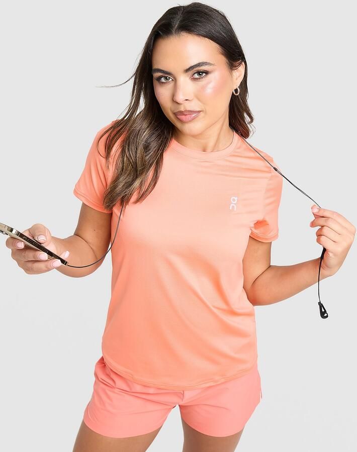 ON Running Core T-Shirt Oranje- Dames Oranje