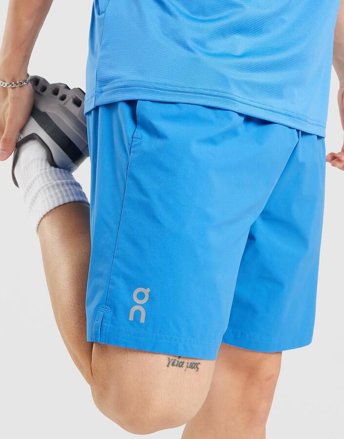 ON Running Core Woven Shorts Blauw- Heren Blauw