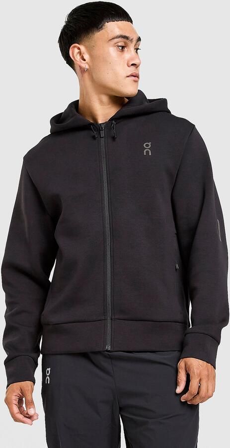 ON Running On Tech Full Zip Hoodie Zwart- Heren Zwart