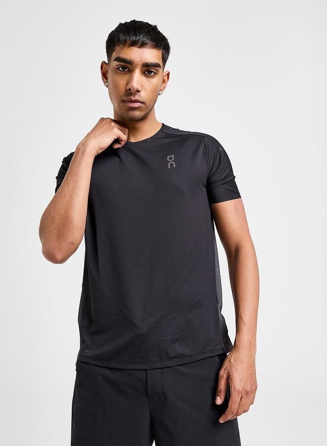 ON Running Performance T-Shirt Zwart- Heren Zwart