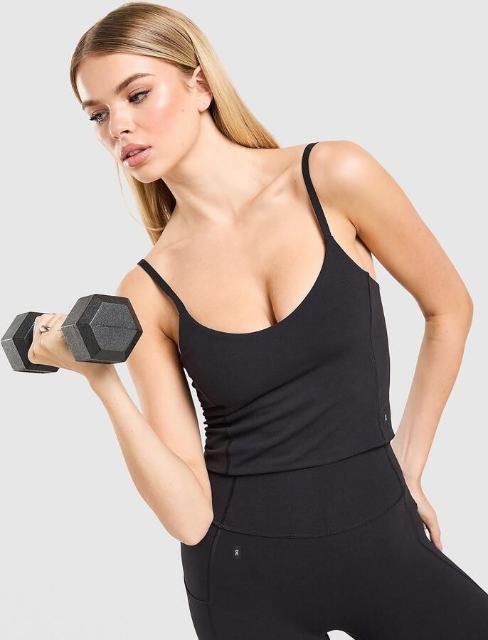 ON Running Studio Tank Top Zwart- Dames Zwart