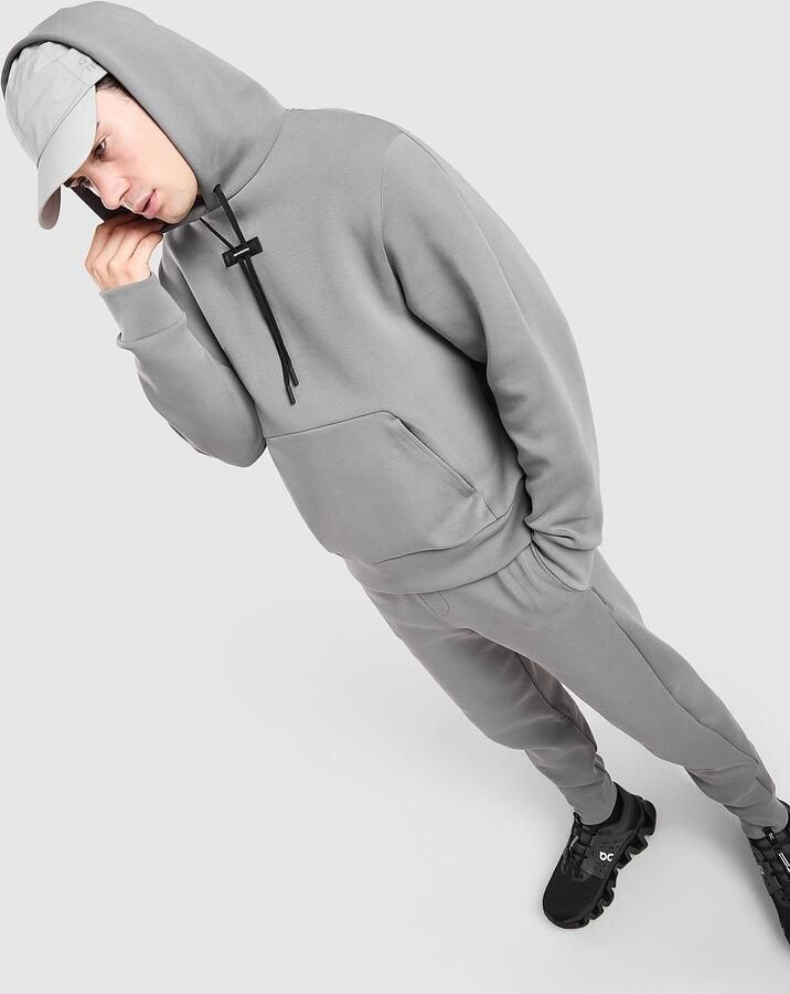 ON Running Tech Hoodie Grijs- Heren Grijs