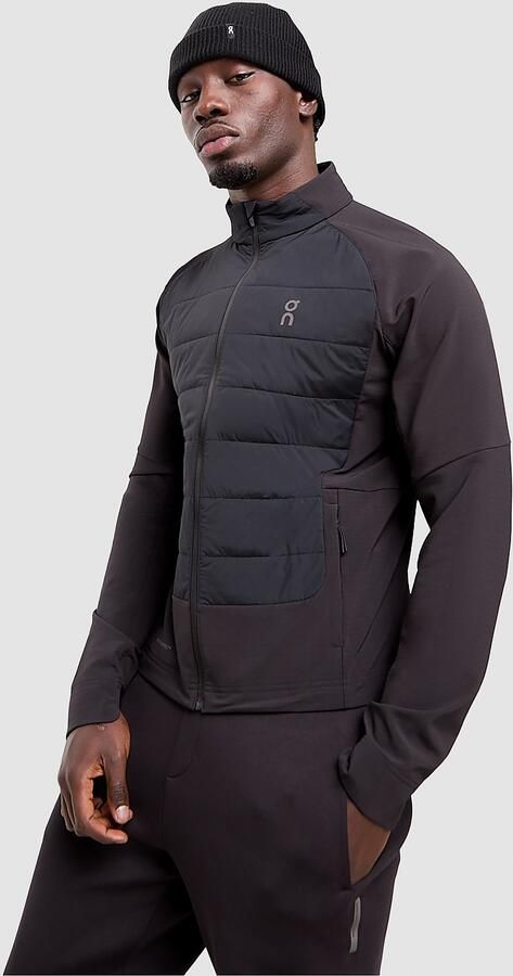 ON Running Weather Hybrid Jacket Zwart- Heren Zwart