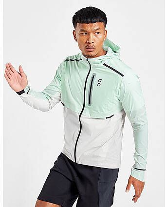 ON Running Weather Running Jacket Green- Heren