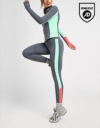PE Nation Replay Colour Block Leggings Grey- Dames Grey