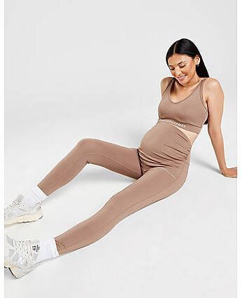 Pink Soda Sport Maternity Core Tights Brown- Dames