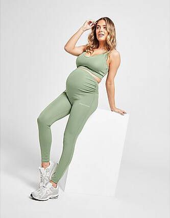 Pink Soda Sport Maternity Core Tights Green- Dames
