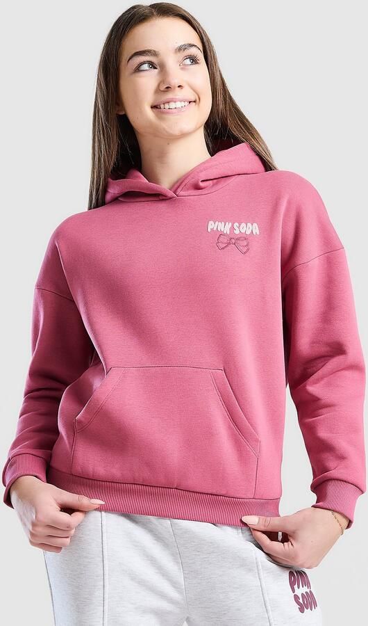 Pink Soda Sport ' Applique Bow Hoodie Junior Rood Kind Rood