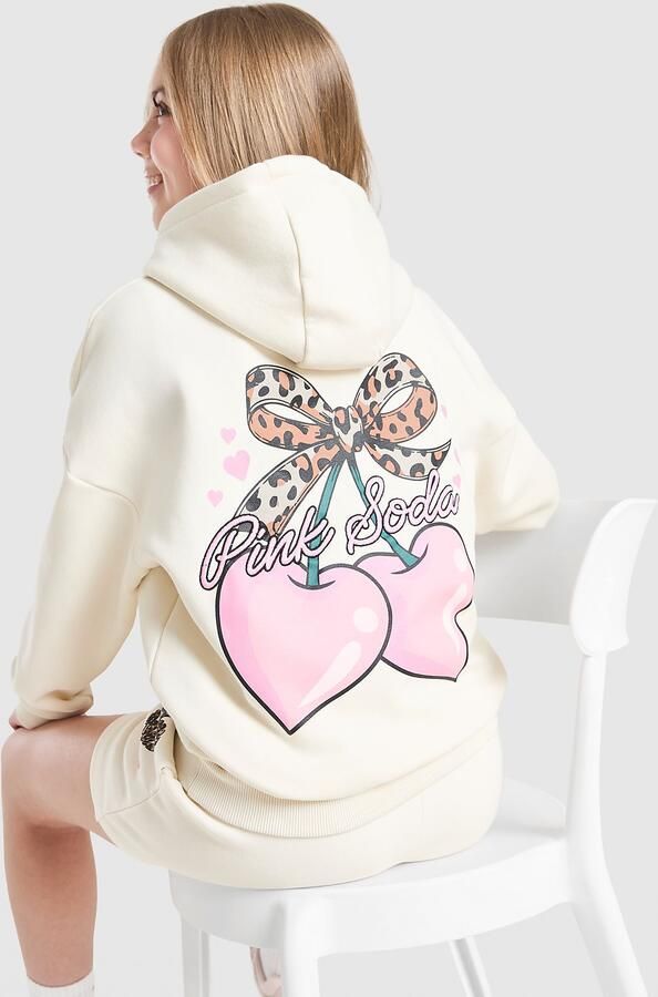 Pink Soda Sport ' Cherry Hoodie Junior Beige Kind Beige