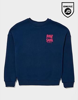 Pink Soda Sport ' Crew Sweatshirt Junior Navy Kind Navy