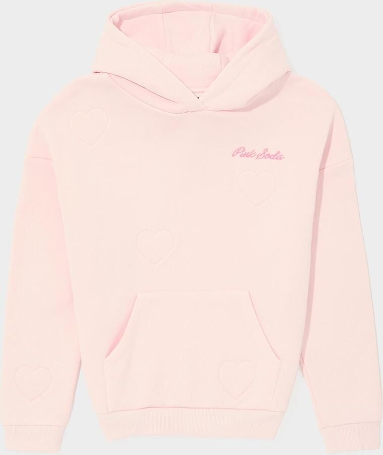 Pink Soda Sport ' Heart Stitch Hoodie Junior Roze Kind Roze