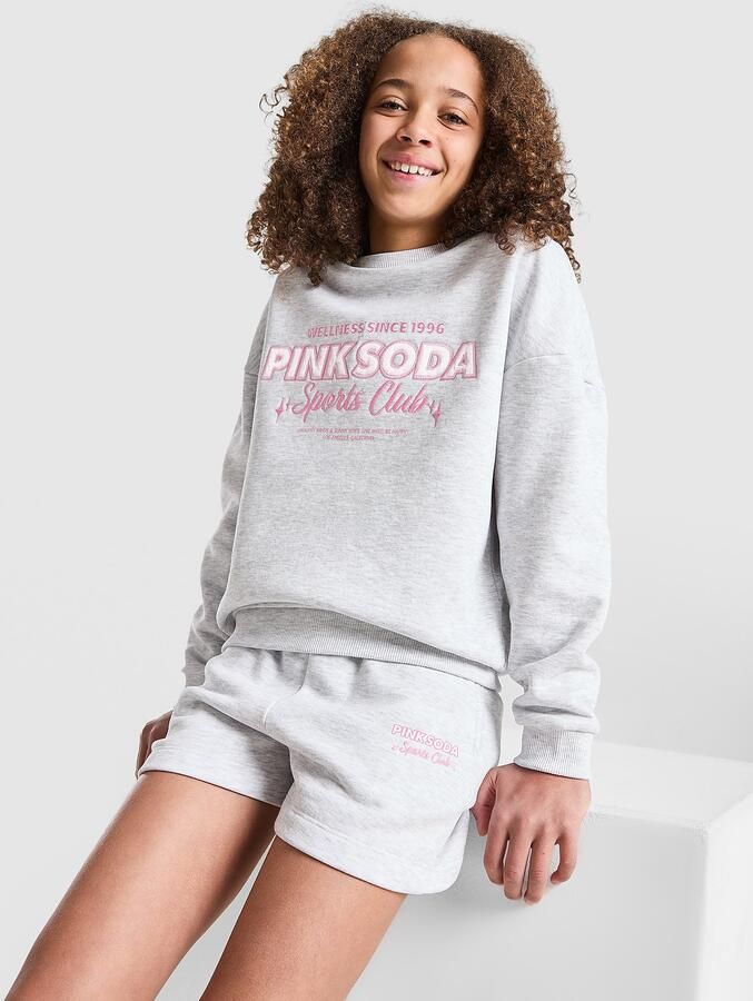Pink Soda Sport ' Holiday Crew Sweatshirt Junior Grijs Kind Grijs